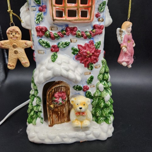 Gingerbread Christmas House Tea Light Holder Or Plug Albert E Price Gifts VTG - Picture 3 of 11