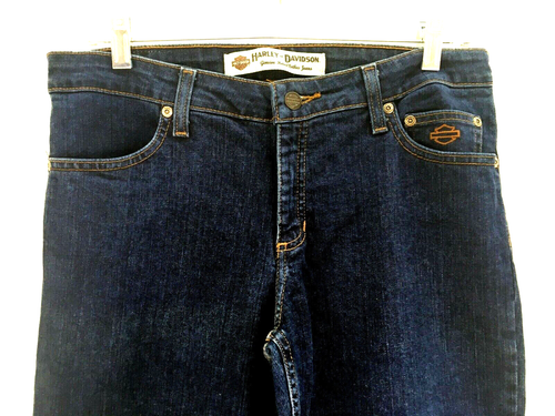 Harley-Davidson Womens Jeans Size 8 Blue Denim Pants 99114-11VW