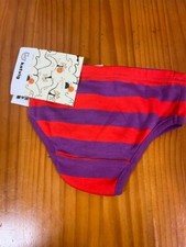 Katvig purple and red striped girls underpants size 3years