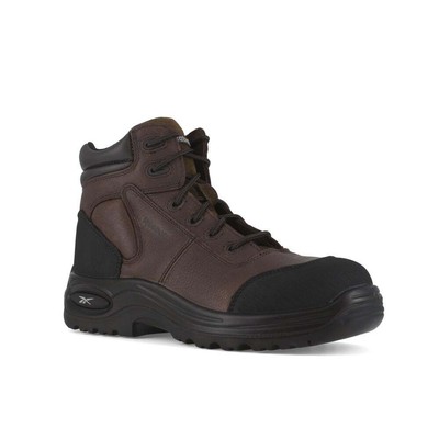 Reebok Work Mens 6'' Trainex Composite Toe Esd Sport Work Boot Dark Brown -