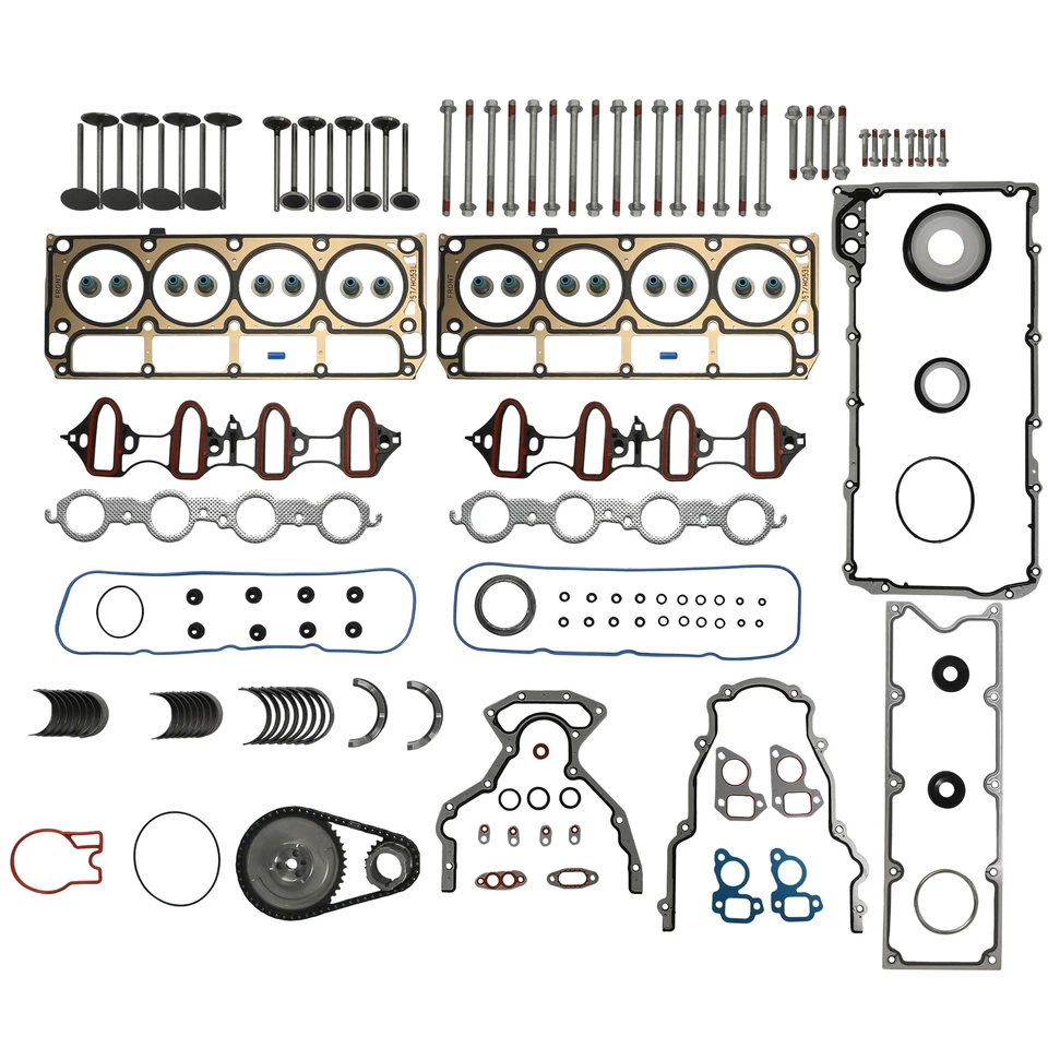 Juego completo de juntas con pernos de cadena de distribución para Chevy Tahoe GMC Yukon 4,8 L 5,3 L V8 Foto 4 de 4
