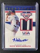 2017 Panini USA Stars & Stripes Nate Wohlgemuth Autographed Patch #/25!!!