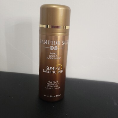 Hampton Sun Sunless Tanning Mist 5 oz. Self Tanner ** No Rub & Quick Dry **