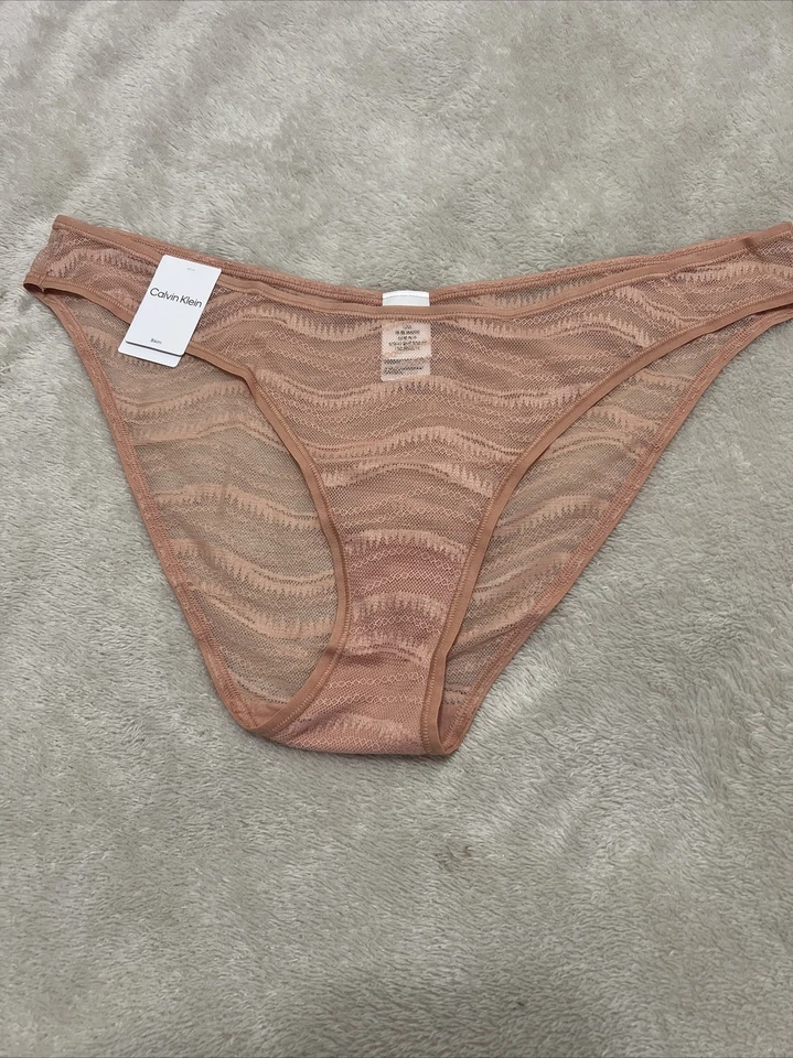 1 CALVIN KLEIN WOMEN ALLOVER LACE BIKINI UNDERWEAR QD3972 $15 - Image 2 of 4