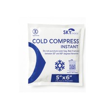 Instant Cold Compress Ice Packs for Dental Medical Pain Relief 5"x6" 25-75/pk