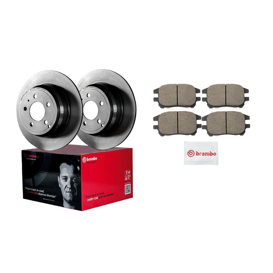 Juego de rotores de freno delanteros Brembo y pastillas de freno de cerámica para Lexus RX300 2002 PZ Foto 2 de 4