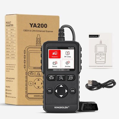 Kingbolen YA200 Auto OBD2 Diagnostic Scanner Car Check Engine Light Code Reader