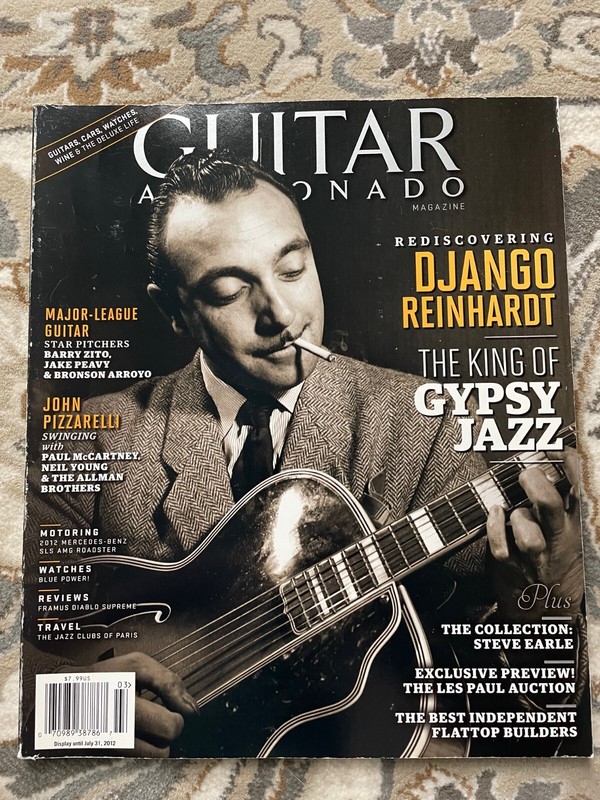 Guitar Aficionado Magazine Django Reinhardt 2012 July/Aug Vol 4/No.2
