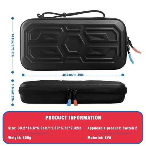 AU* Hard Protective Carry Case Game Console Storage Case Shockproof Console Hand - Zdjęcie 2 z 6