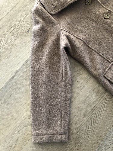 Abrigo de lana italiano LL Bean Bellandi para mujer talla XL pequeño chaquetón camel tostado de colección - Imagen 5 de 24