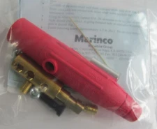 MARINCO CLM2M-C SINGLE PIN CONNECTOR MALE PLUG 150A 600V CAM-LOCK 8-2 AWG RED