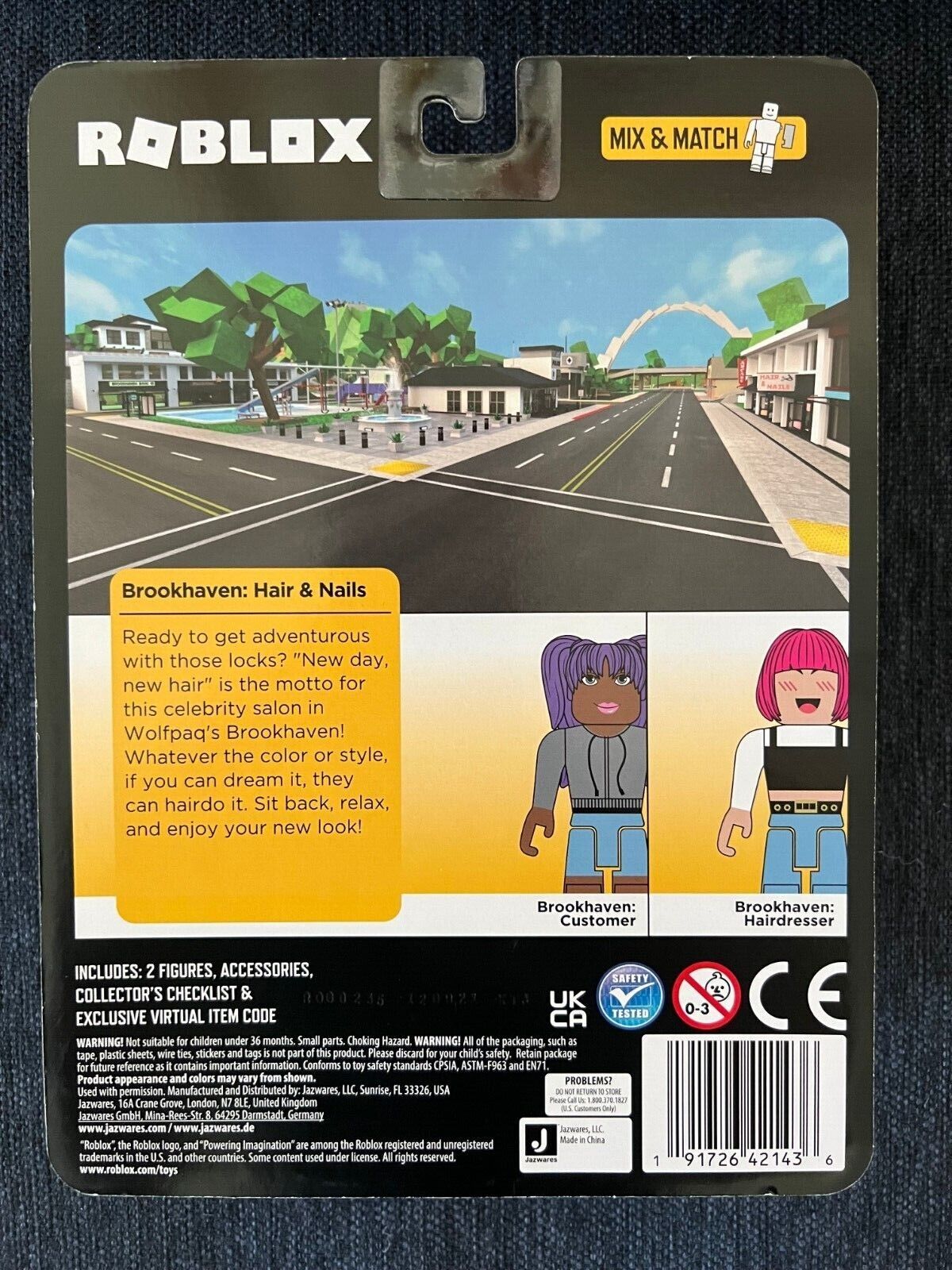 New in Box Roblox Brookhaven Hair and Nails Amp Action Figures