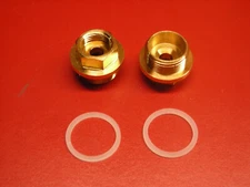 Pair (2) replacement 4 Holley #26-26 fuel inlet 7/8-20 w/3/8 line use 3/4wrench