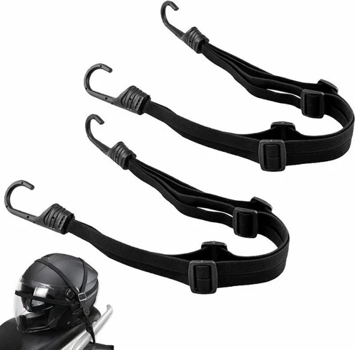 Motorcycle Retractable Helmet Luggage Elastic Rope Strap Net Holder Hook Buckle - Picture 11 of 12