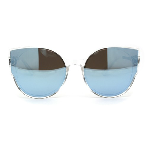 Womens Polarized Oversize Round Cat Eye Chic Sunglasses - Picture 11 of 21