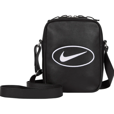 Supreme x Nike Leather Shoulder Bag - Black - NEW - HJ7964-045 | eBay