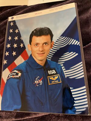 NASA Astronaut Pedro Duque 1996  8x10 Original Official Color Photo