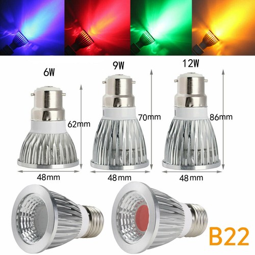 E27 MR16 DC 24V GU10 E14 E12 COB LED Spotlights Bulb Dimmable 12W 9W 7W Lamp LD - Picture 18 of 18