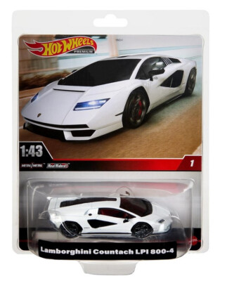 BRAND NEW HOT WHEELS PREMIUM LAMBORGHINI COUNTACH LPI 800-4