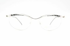 Vintage Neostyle Dynasty 873 099 Silver Pyrite Oval Glasses Frame NOS