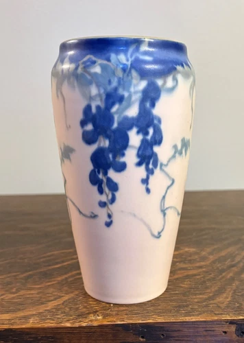 Rookwood Pottery Uncrazed Floral Vellum Vase MINT 1925