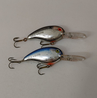 Leurre Vintage Tom Mann's Mann's Leroy Crankbait Marron - Bonne Couleur