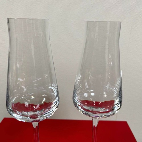 BACCARAT Champagne Glass Chateau 2 Set Clear Crystal H9.8xW3.5 - Picture 5 of 5