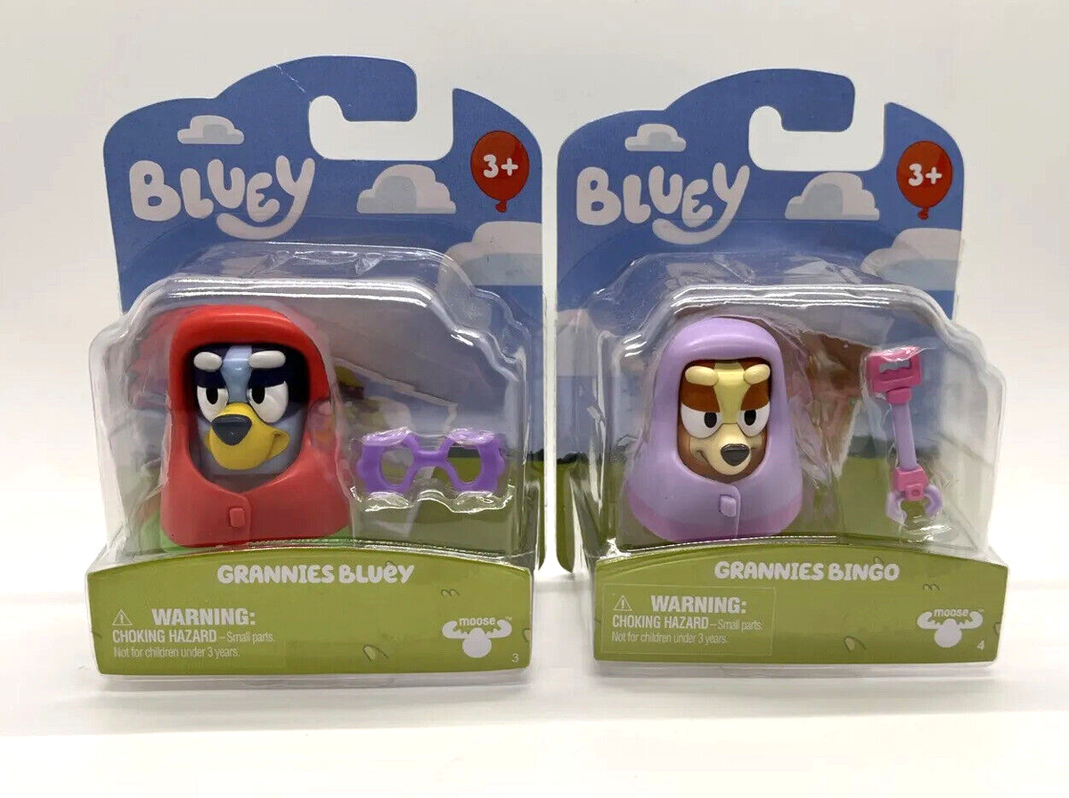 Bluey Grannies Janet and Rita Set Bingo Bluey Figure Story Starter