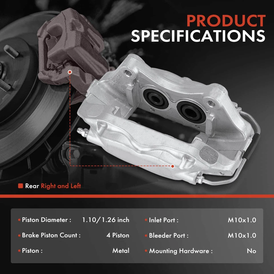 2 шт суппорта заднего дискового тормоза для Chrysler 300 Charger Magnum Jeep Grand Cherokee - Изображение 2 из 4