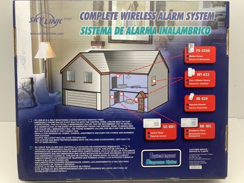 SKYLINK Complete Wireless Alarm System Model SC-1000-W New - Picture 4 of 6