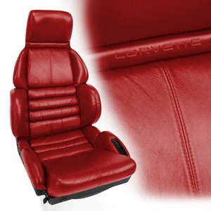 Details About 1991 1992 Corvette C4 Flame Red Sport Seat Cover Set