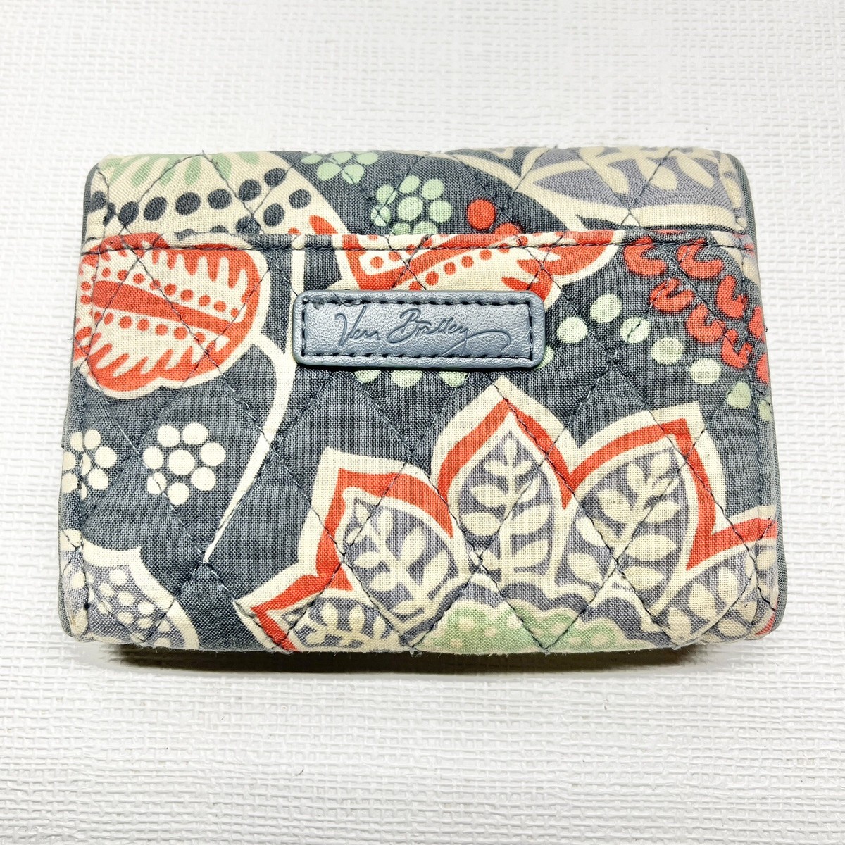 Vera Bradley Women's Trifold Wallet Nomadic Floral w/ Zip Coin