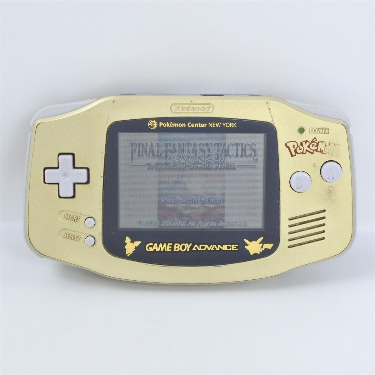 Gameboy Advance Console NEWYORK GOLD Pokemon Center Boxed Gameboy Advance Console NEWYORK GOLD Pokemon Center Boxed