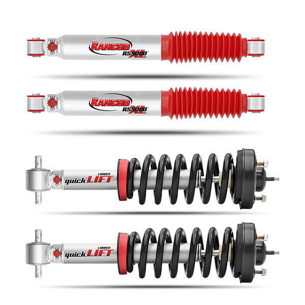 Rancho Quicklift Front Struts and Rear Shocks Kit for 2004 2008 Ford