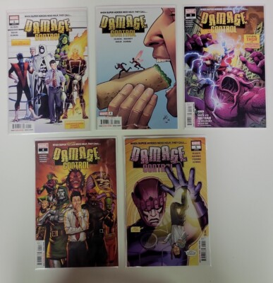 Damage Control (2022) #1-5 NM/VF COMPLETE SERIES SET RUN Avengers MARVEL COMICS