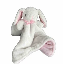 Best Brands White Pink Bunny Rabbit Lovey Stuffed Head Animal