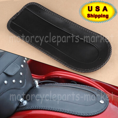 Rear Fender Bib Leather Solo Seat for Harley Heritage Softail FLSTC 06-17 Black