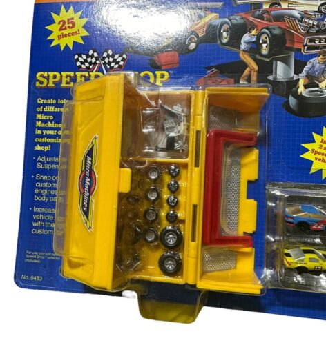 Vintage Galoob Micro Machines Speed Shop 1990 Yellow Tool Box Pit Kit - Picture 2 of 5