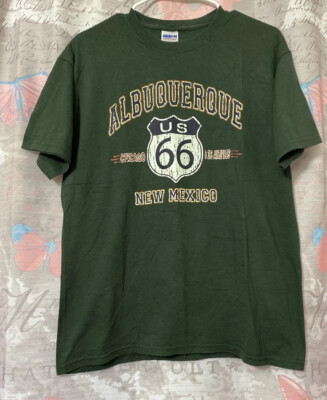 Route 66-Albuquerque New Mexico T-Shirt Men s Medium-Short Sleeve-Heavy Cotton