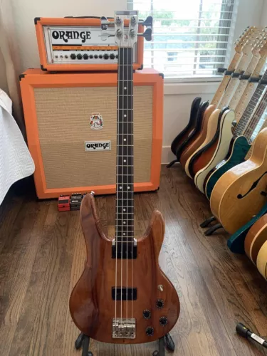 1976 Travis Bean TB2000 Koa & Aluminum 4 String Bass Guitar VGC+ Hard Shell Case