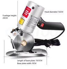 220W Sharp Steel Blade Circular Knife Cutting Machine Clothing Electric a