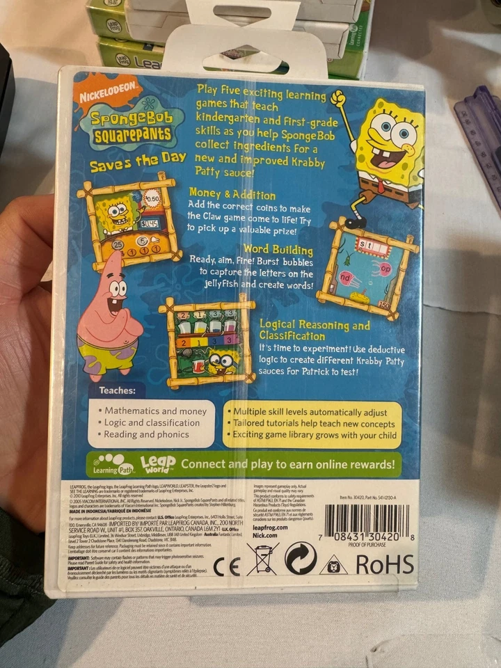 Leap Frog - Leapster Learning Game - SPONGEBOB SQUAREPANTS SAVES THE DAY - Image 2 of 4