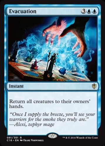 EVACUATION Commander 2016 MTG Blue - Instant Rare - Bild 1 von 1