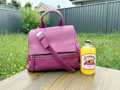 Authentic Givenchy Pandora Purple Leather Small Flap Bag - Picture 22 of 24
