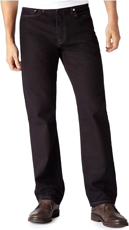 Levi's Men's 550 Relaxed Fit Jeans Black 33W x 32L 005500260 Levi's Men's 550 Relaxed Fit Jeans Black 33W x 32L 005500260