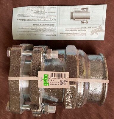 1x GEBO Temperguss-Klemmverbinder mit Innengewinde Typ IF 3'' Zoll
