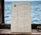 1862 Civil War Blockade Runner Schooner Defiance Original Sale Customs Document