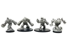 Lot of 4 Elementals Dungeons and Dragons Miniatures DnD Minis 28mm fantasy set