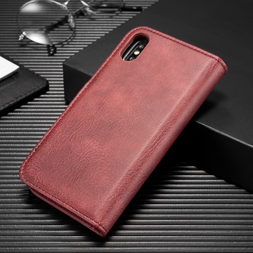Leather Wallet Card Slot Case Detachable Magnetic Cover For iPhone Samsung Phone - Picture 22 of 28