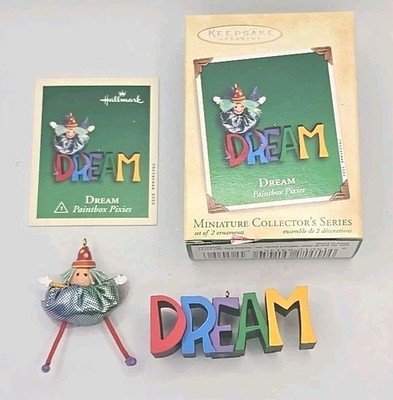 2002 Hallmark Miniature Dream Paintbox Pixies Keepsake Ornament Pixie Fairy U31
